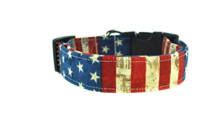 Stars and Stripes Patriotic Dog Collar
